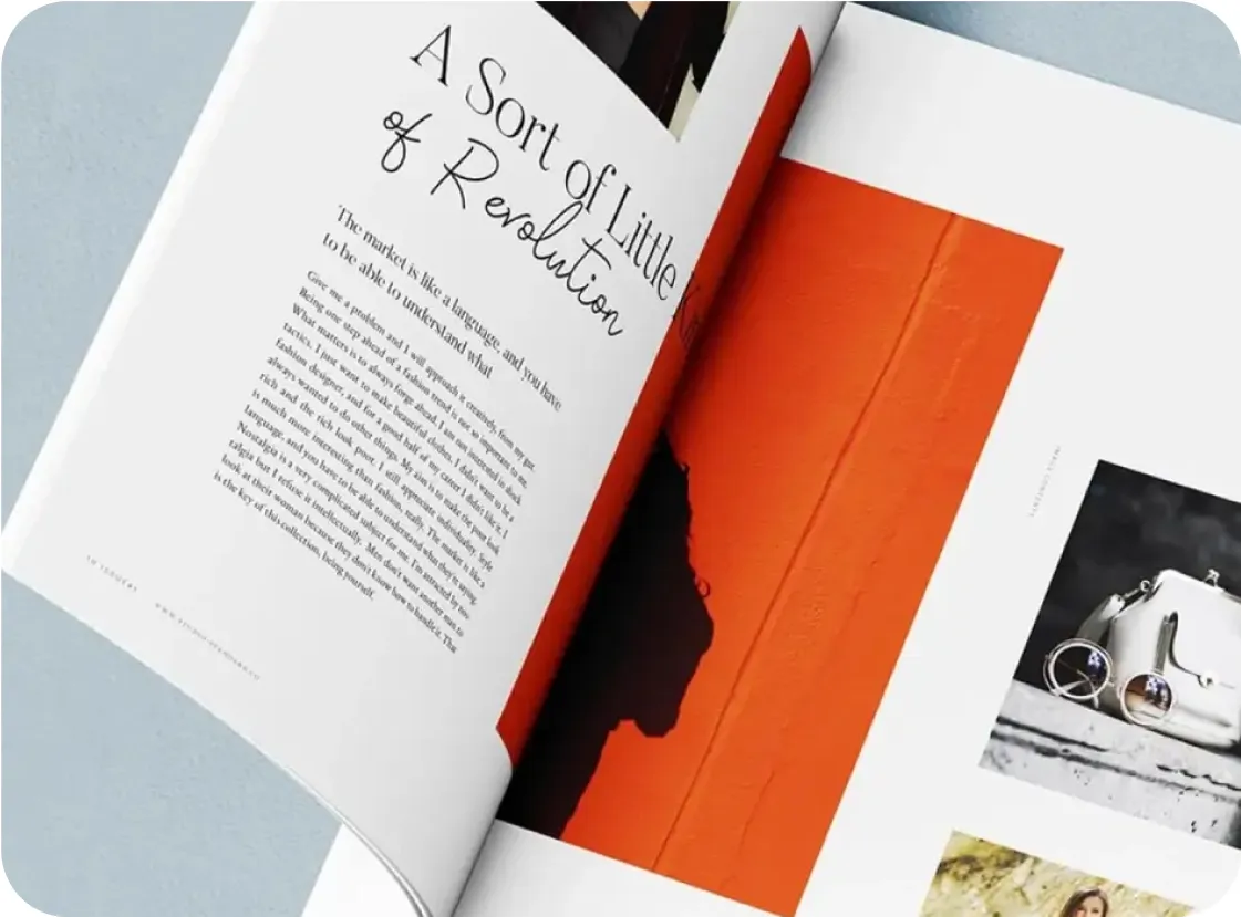 Orca Magazine spreads